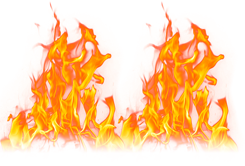 Animação ilustrando fogo